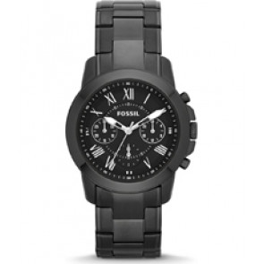 Correa de reloj Fossil FS4843 Acero inoxidable Gris antracita 20mm