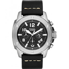 Correa de reloj Fossil FS4928 Cuero Negro 24mm
