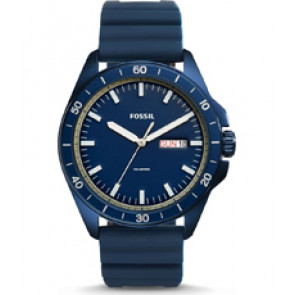 Correa de reloj Fossil FS5260 Silicona Azul 22mm