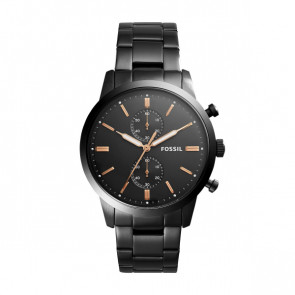 Correa de reloj Fossil FS5379 Acero Negro 22mm