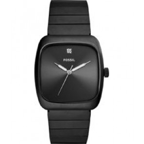 Correa de reloj Fossil FS5477 Acero inoxidable Negro 22mm