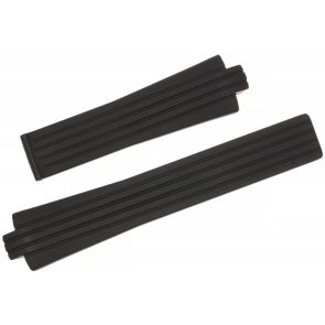 Correa de reloj Tag Heuer FT6002 Caucho Negro