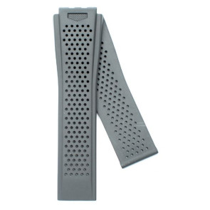 Correa de reloj Tag Heuer FT6071 Caucho Gris