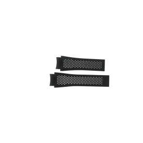 Correa de reloj Reloj inteligente Tag Heuer CBG2A1Z / FT6157 Caucho Negro 22.5mm