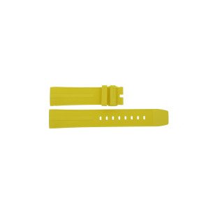 Correa de reloj Tag Heuer FT8054 / CAZ101AM Caucho Amarillo 21.5mm