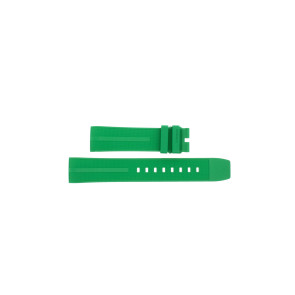 Correa de reloj Tag Heuer FT8056 / CAZ101AP Caucho Verde 21.5mm