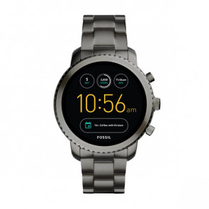 Correa de reloj Fossil FTW4001 Acero Gris antracita 22mm