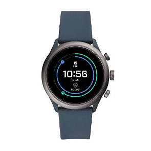 Correa de reloj Fossil FTW4021 Plástico Azul 20mm
