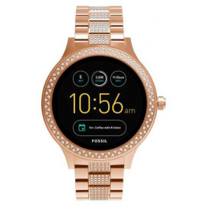 Correa de reloj Fossil FTW6008 Acero inoxidable Rosado 18mm