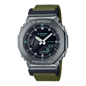 Correa de reloj G-Shock GM-2100CB-3A Lona Verde