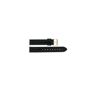Correa de reloj Guess GW0098L3 / W0098L3 / Sugar Cuero Negro 16mm