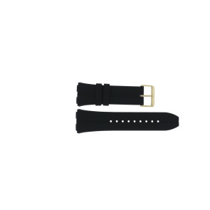 Correa de reloj Guess GW0637G2 / W0637G2 / Leo Caucho Negro 22mm