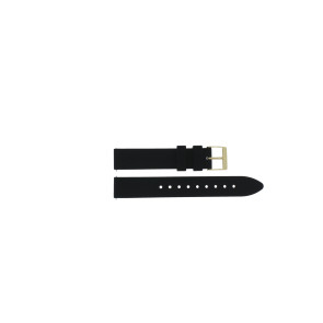 Correa de reloj Guess GW0660L2 / W0660L2 / Jewel Set Silicone Silicona Negro 16mm