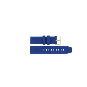 Correa de reloj Guess GW0729G1 / W0729G1 / Gold Tone Caucho Azul 22mm