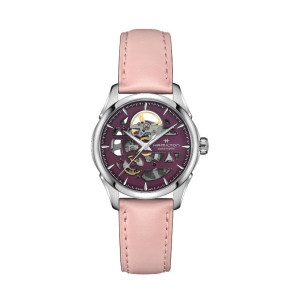 Correa de reloj Hamilton H32265801 Cuero Rosa 18mm