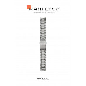 Correa de reloj Hamilton H825150 / H695825100 Acero 22mm