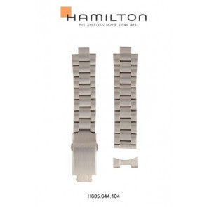 Correa de reloj Hamilton H001.64.455.133.01 / H695644104 Acero inoxidable Acero 20mm