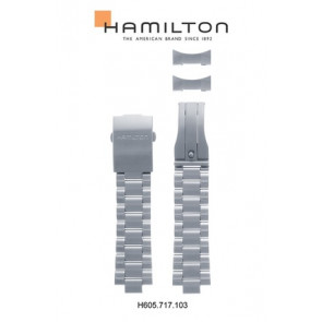 Correa de reloj Hamilton H717160 / H605.717.103 Acero 22mm