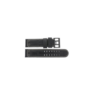 Correa de reloj Hamilton H64785835 Cuero Negro 22mm
