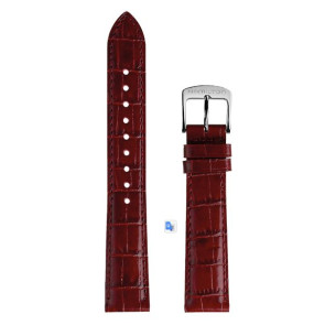 Correa de reloj Hamilton H690134104 Cuero Rojo 18mm