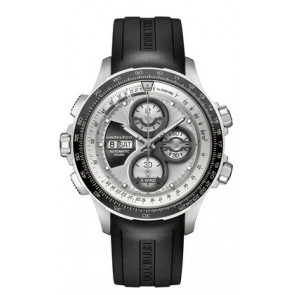 Correa de reloj Hamilton H0017772635101 / H600777107 Caucho Negro 22mm