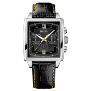 Correa de reloj Hugo Boss HB-87-1-14-2418 / HB659302385 Cuero Negro