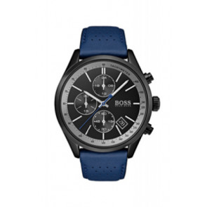 Correa de reloj Hugo Boss HB-297-1-34-3048 / HB659302838 Cuero Azul 22mm