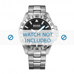Hugo Boss correa de reloj HB-271-1-27-2808 / HB1513234 Metal Plateado