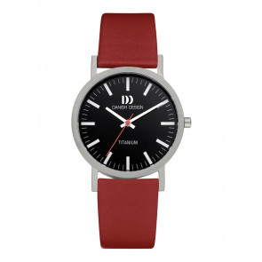 Correa de reloj Danish Design IQ21Q199 Cuero Rojo 18mm