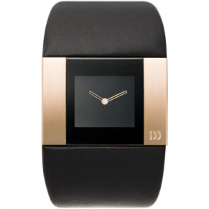 Correa de reloj Danish Design IQ11Q783 Cuero Negro 18mm