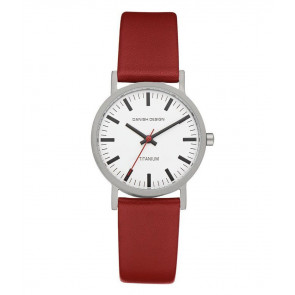 Correa de reloj Danish Design IV19Q199 Cuero Rojo 16mm
