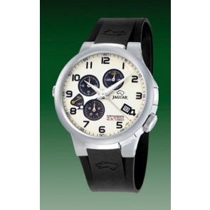 Correa de reloj Jaguar J1202-1 Caucho Negro 14mm