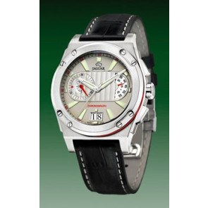 Correa de reloj Jaguar J612 / J612-2 / J612-3 / J612-5 / J612-6 Cuero Negro 20mm