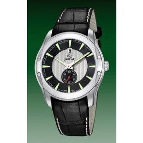 Correa de reloj Jaguar J615 / J617-3 Cuero Negro 22mm