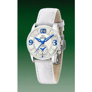 Correa de reloj Jaguar J624-1 / J624-A Cuero Blanco 17mm