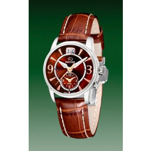 Correa de reloj Jaguar J624-6 Cuero Marrón 17mm