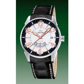 Correa de reloj Jaguar J628/2 Piel de cocodrilo Negro