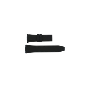 Jaguar correa de reloj J655 / J655-1 / J655-2 / J655-X / J655-P1 / J655-P2 Caucho Negro + costura gris