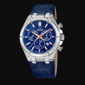 Correa de reloj Jaguar J696.2 Cuero Azul 18mm