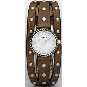 Fossil correa de reloj jr1177 Cuero Marrón