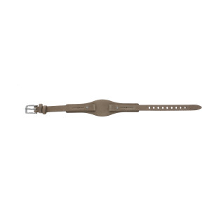 Correa de reloj Fossil JR1333 / Silver Tone Ran Cuero Beige 9mm