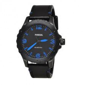 Correa de reloj Fossil JR1446 Cuero Negro 22mm