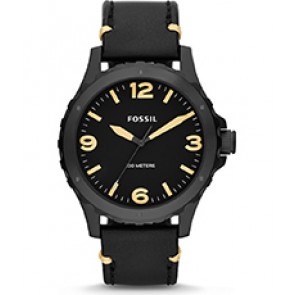 Correa de reloj Fossil JR1447 Cuero Negro 22mm