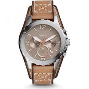 Correa de reloj Fossil JR1518 Cuero Beige 22mm