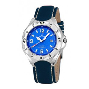 Correa de reloj Calypso K5154 / K5154-4 Cuero Azul 21mm