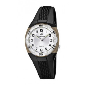 Correa de reloj Calypso K5215-1 Caucho Negro 15mm