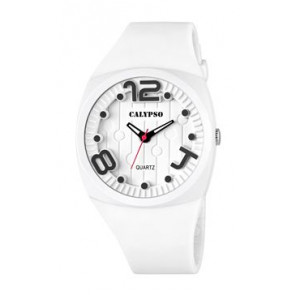 Correa de reloj Calypso K5633/1 Plástico Blanco