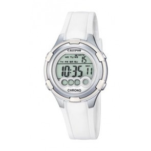 Correa de reloj Calypso K5692-1 Caucho Blanco 20mm