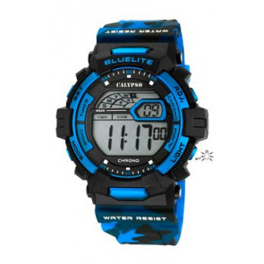 Correa de reloj Calypso K5693-5 Caucho Azul 27mm