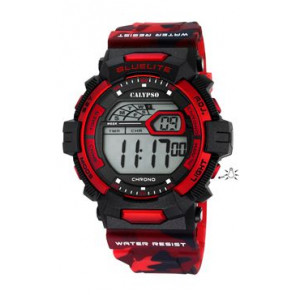 Correa de reloj Calypso K5693-6 Plástico Rojo 27mm